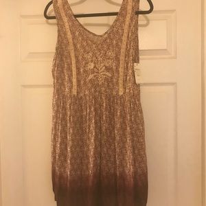 Nostalgia dress with embroidered front